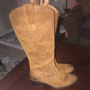 Brown boots. Worn a few times.